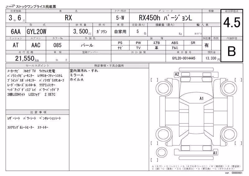 LEXUS RX450H
