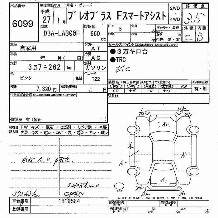 SUBARU PLEO PLUS