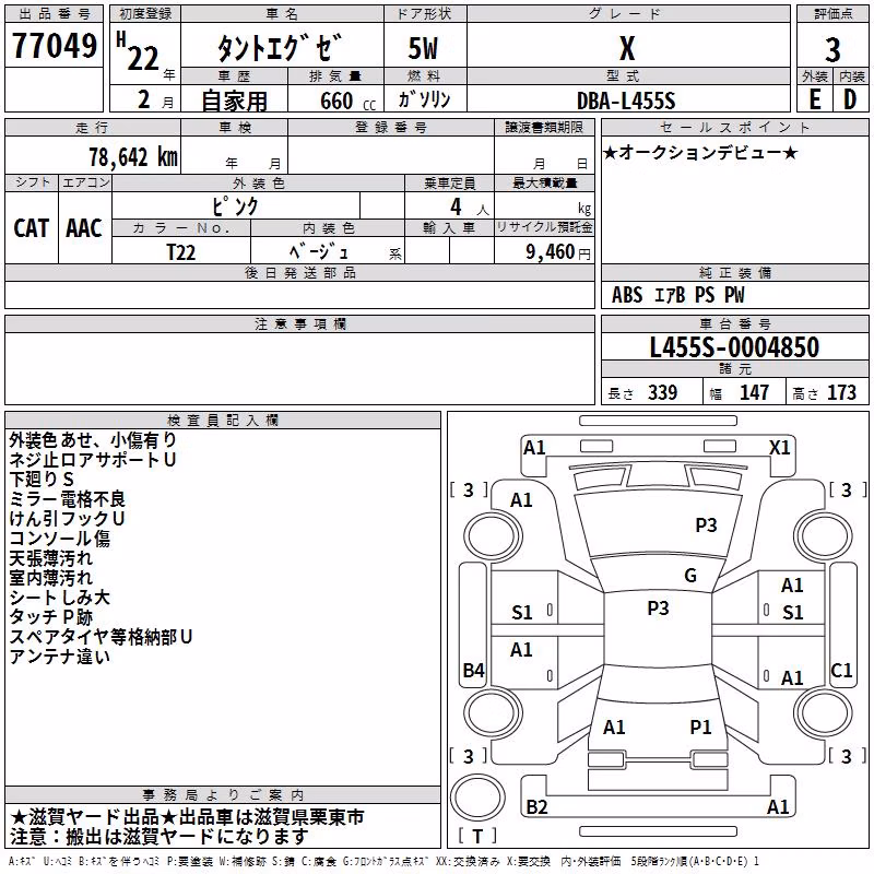 DAIHATSU TANTO EXE
