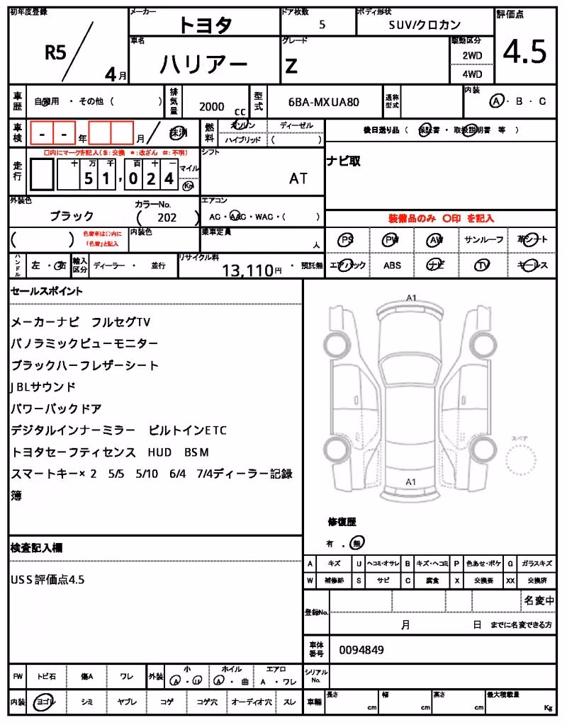 TOYOTA HARRIER