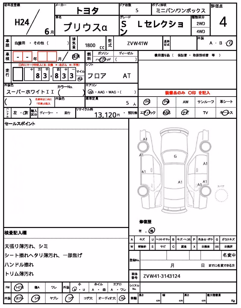 TOYOTA PRIUS ALPHA