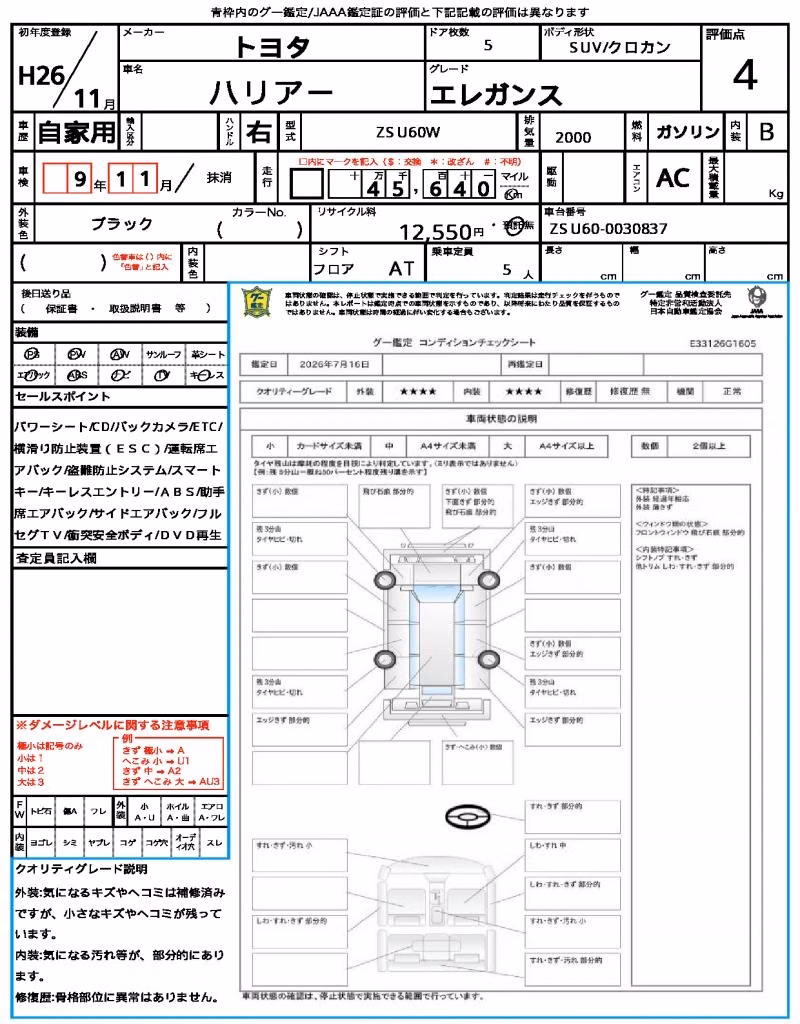 TOYOTA HARRIER