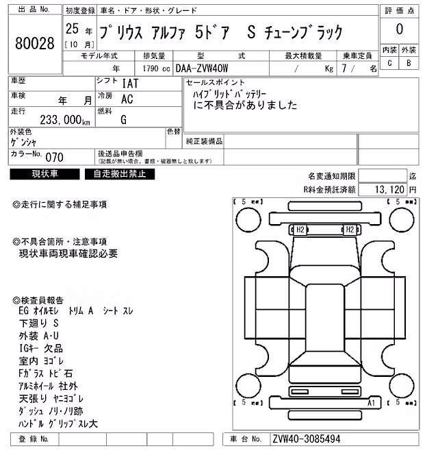TOYOTA PRIUS ALPHA