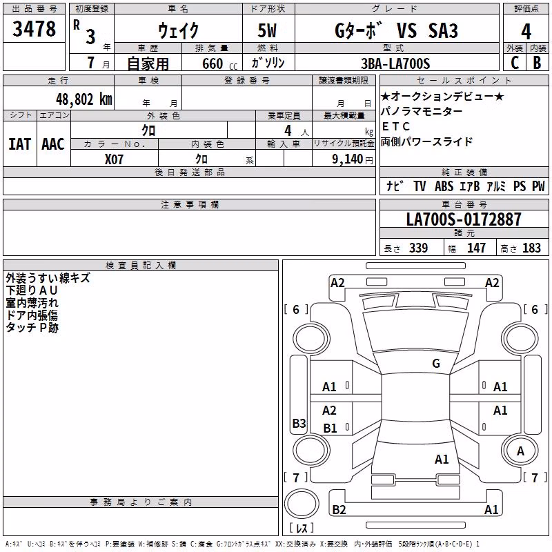 DAIHATSU WAKE
