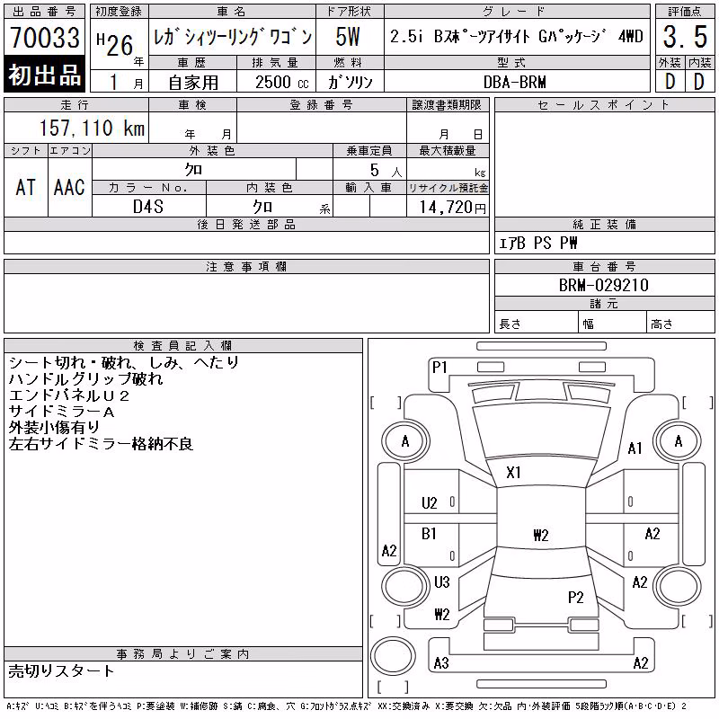 SUBARU LEGACY