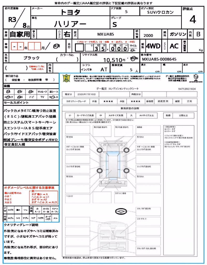TOYOTA HARRIER