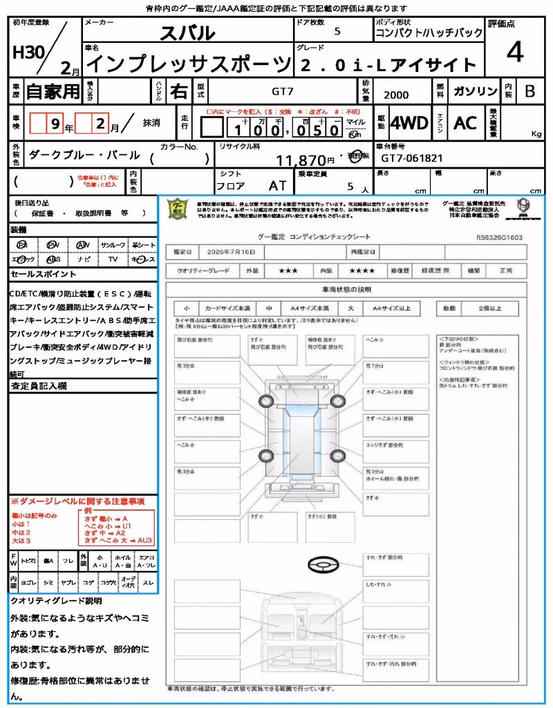 SUBARU XV