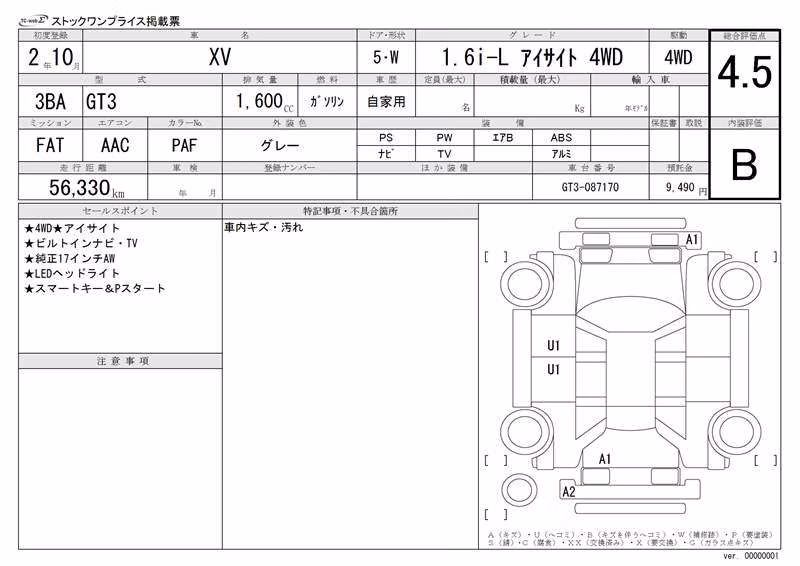 SUBARU XV