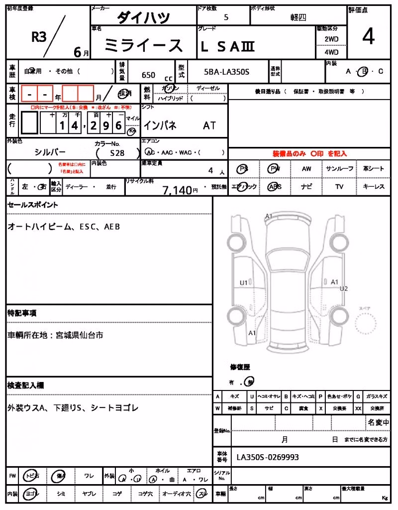 DAIHATSU MIRA E:S