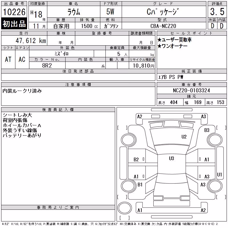 TOYOTA RAUM