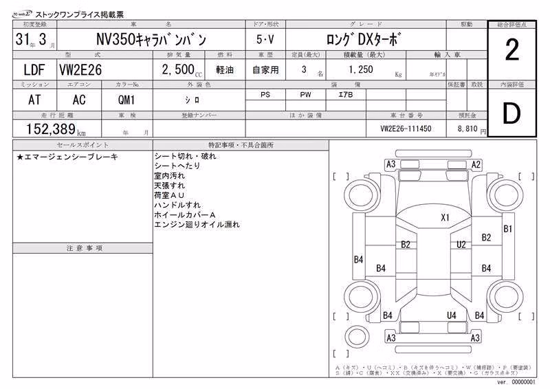 NISSAN NV350 CARAVAN