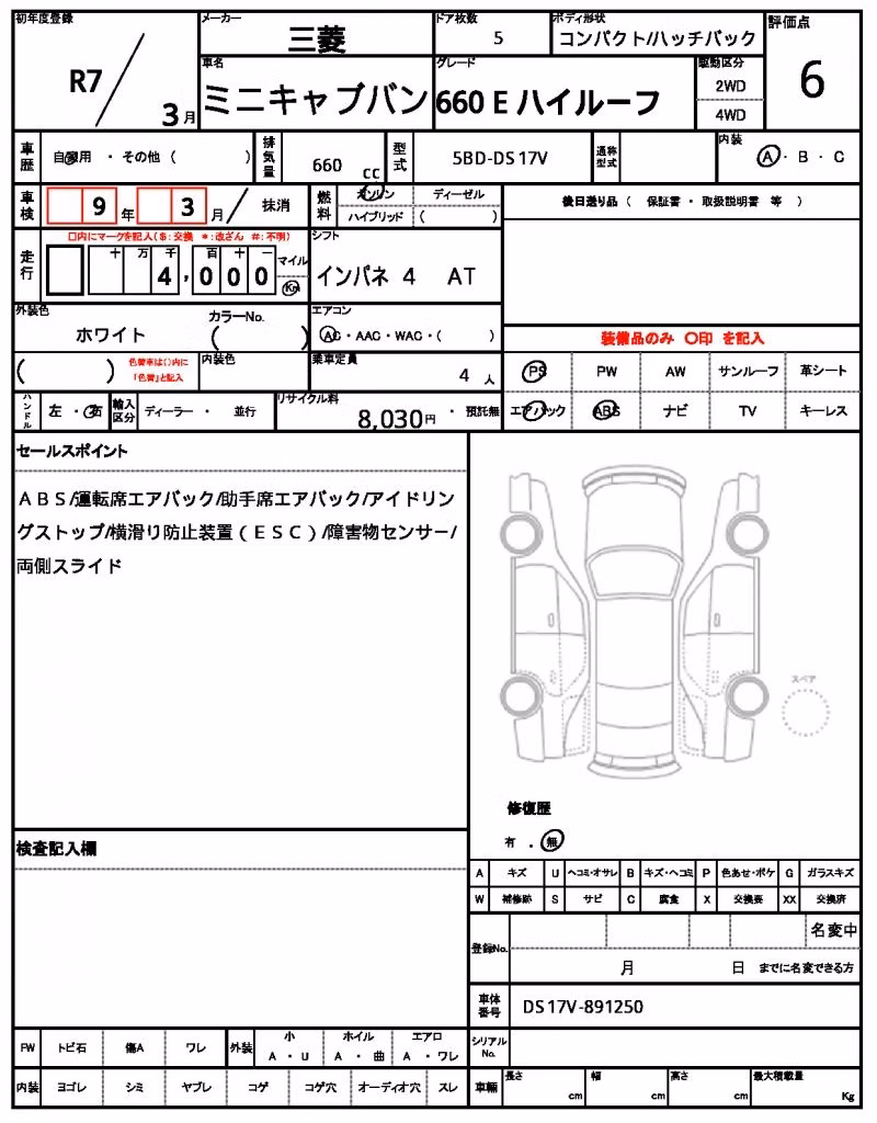 MITSUBISHI MINICAB
