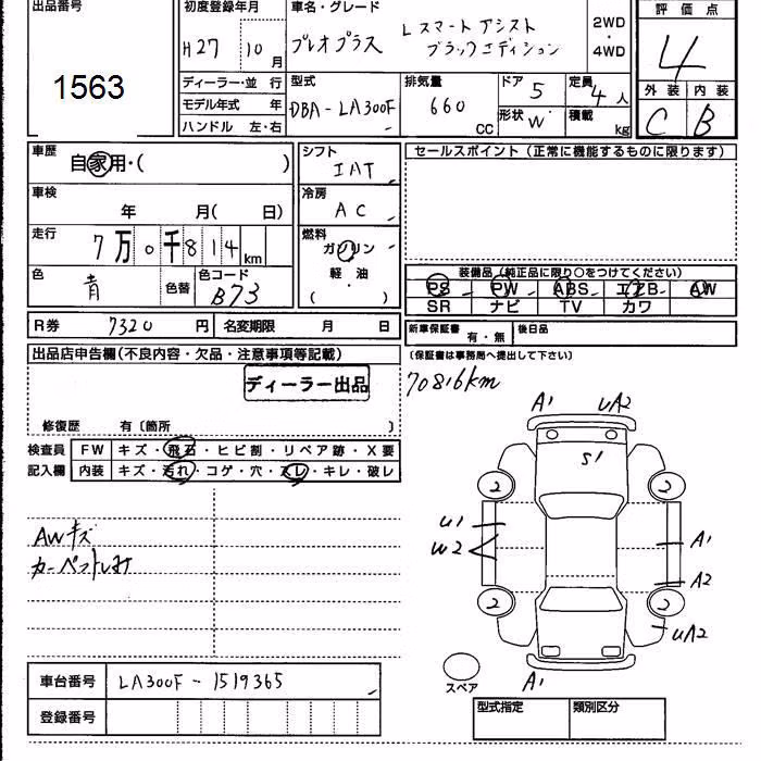 SUBARU PLEO PLUS
