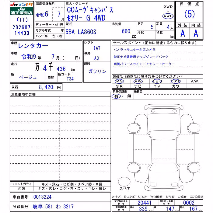 DAIHATSU MOVE CANBUS