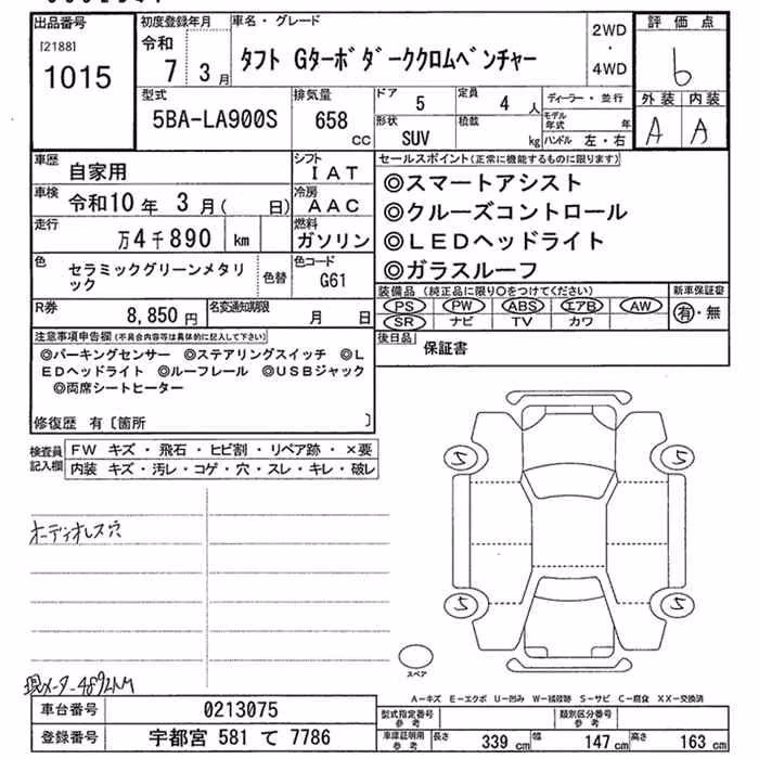 DAIHATSU TAFT