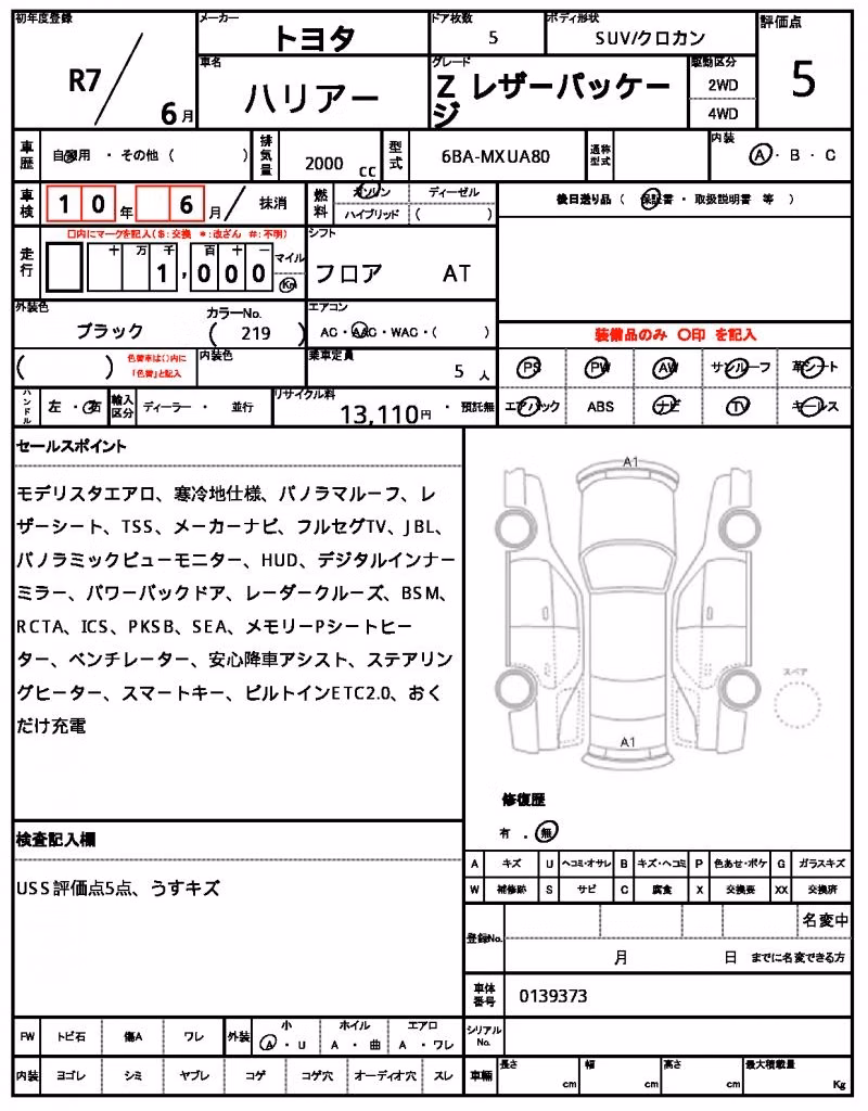 TOYOTA HARRIER