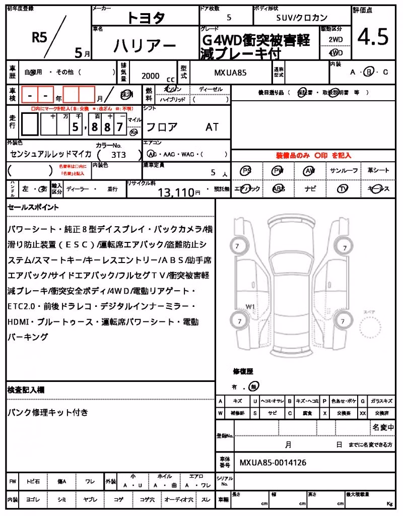 TOYOTA HARRIER