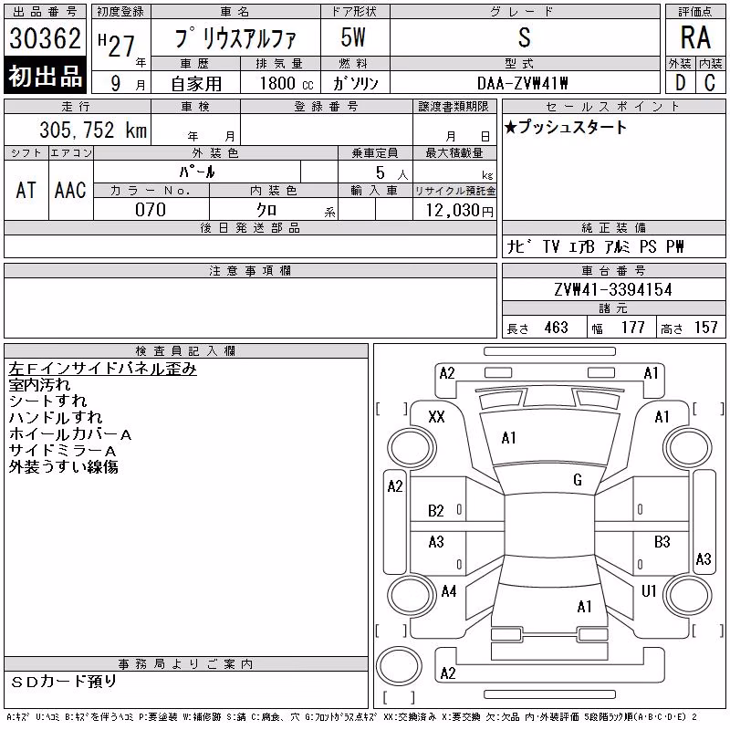 TOYOTA PRIUS ALPHA