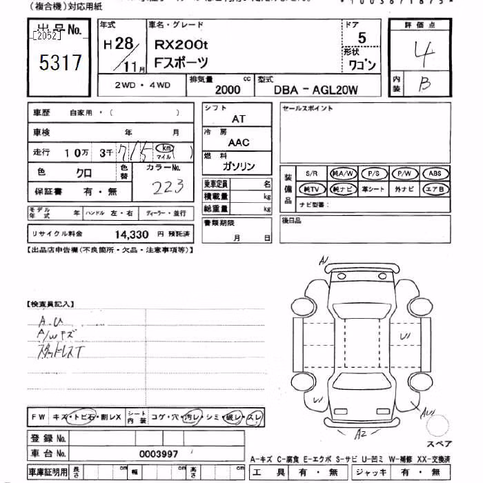 LEXUS RX200T