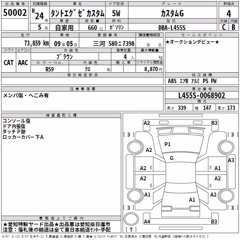 DAIHATSU TANTO EXE