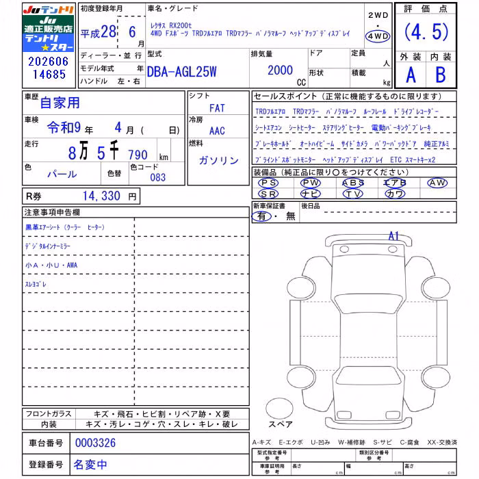 LEXUS RX200T