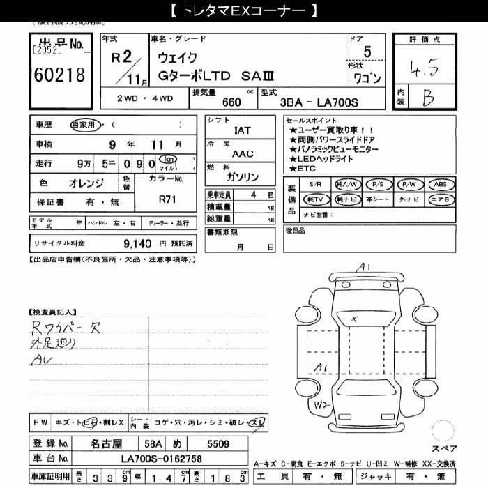 DAIHATSU WAKE