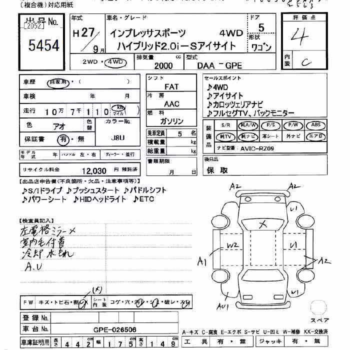 SUBARU XV