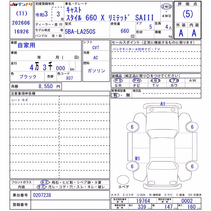 DAIHATSU CAST