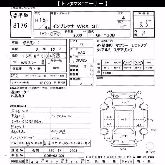 SUBARU IMPREZA WRX STI
