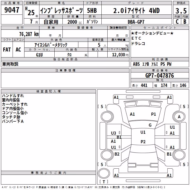 SUBARU XV