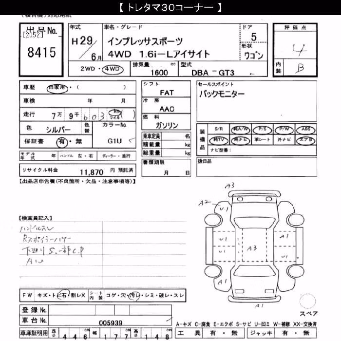 SUBARU XV