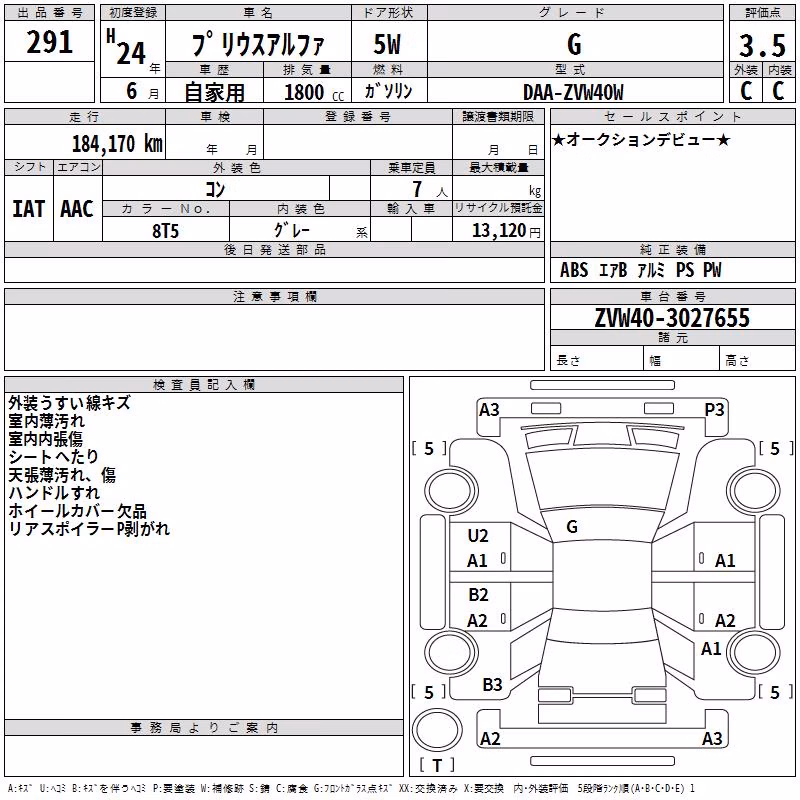 TOYOTA PRIUS ALPHA