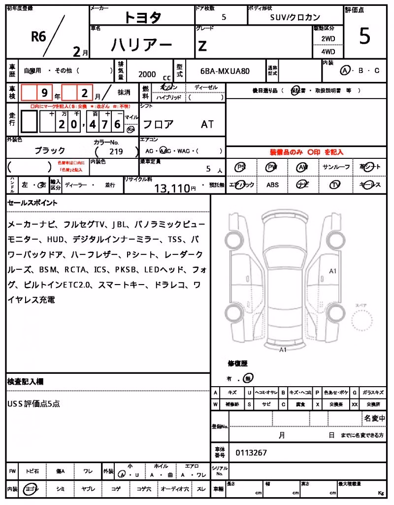 TOYOTA HARRIER