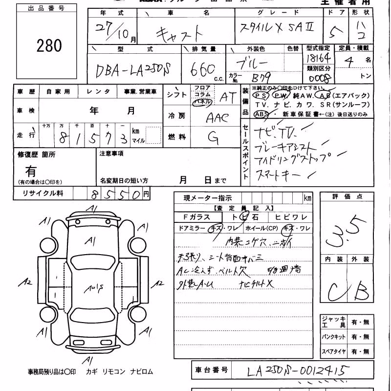 DAIHATSU CAST