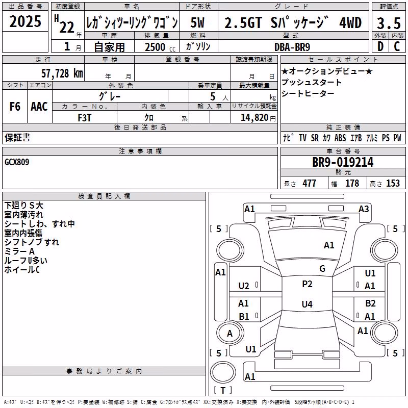 SUBARU LEGACY