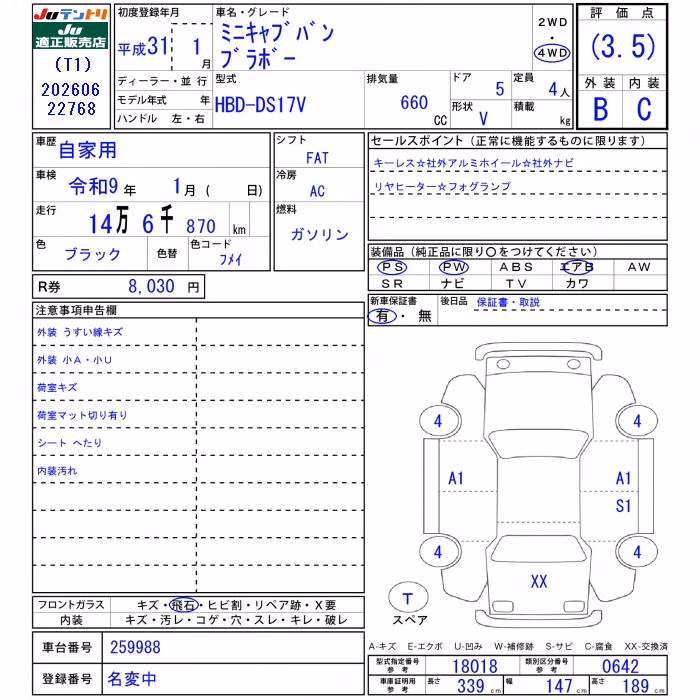 MITSUBISHI MINICAB