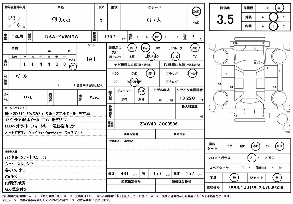 TOYOTA PRIUS ALPHA