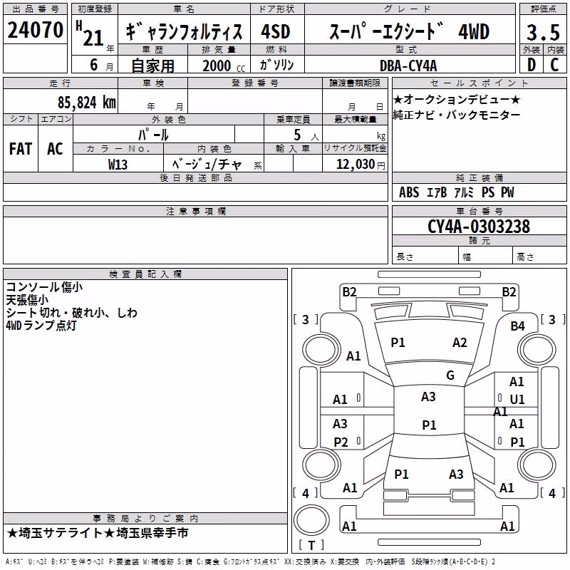 MITSUBISHI GALANT FORTIS