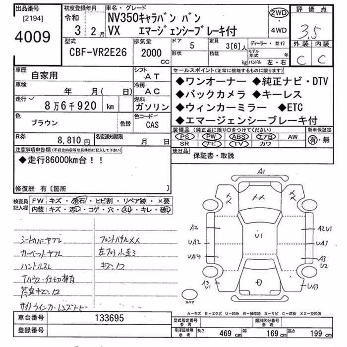 NISSAN NV350 CARAVAN