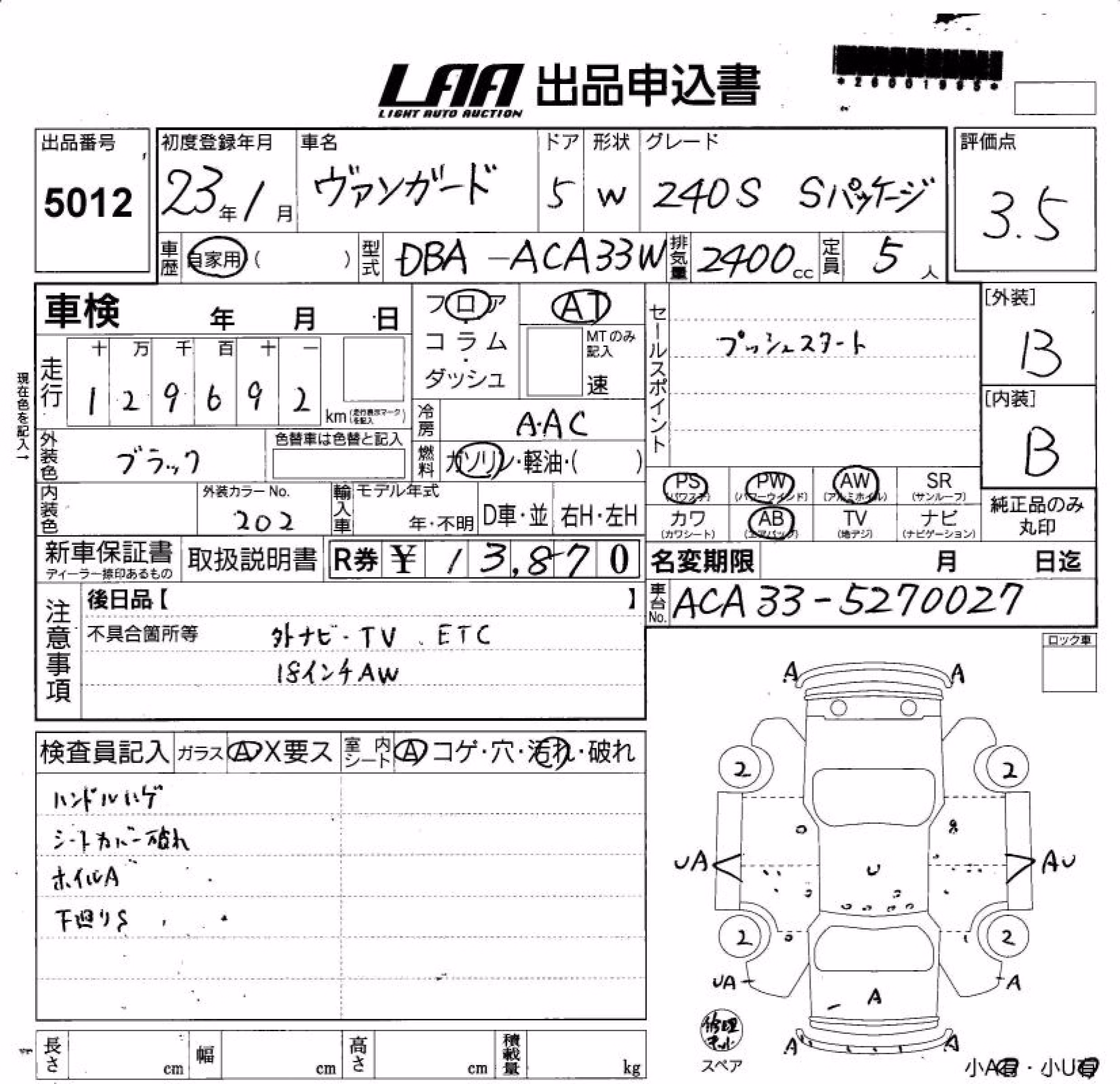 TOYOTA VANGUARD