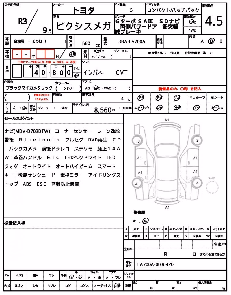 TOYOTA PIXIS MEGA