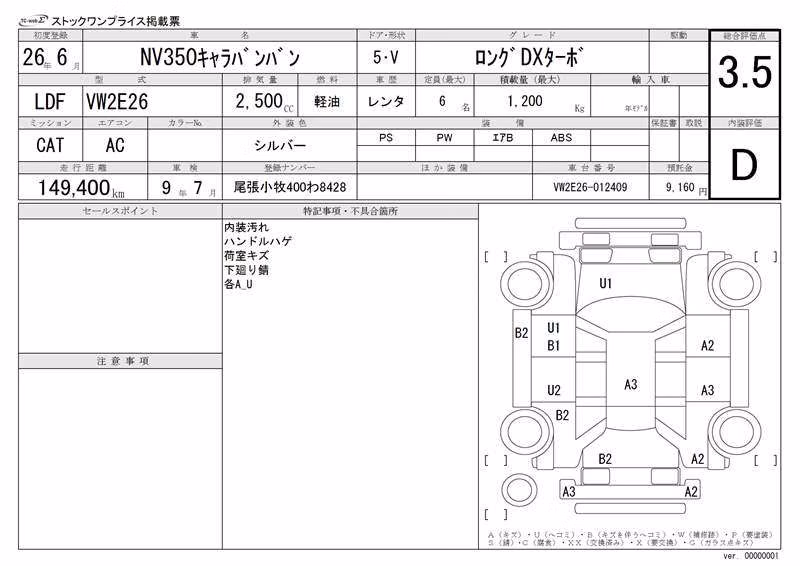 NISSAN NV350 CARAVAN
