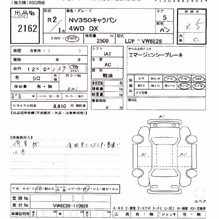 NISSAN NV350 CARAVAN