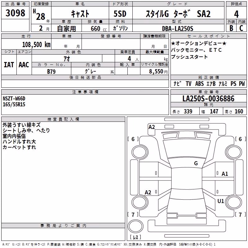 DAIHATSU CAST