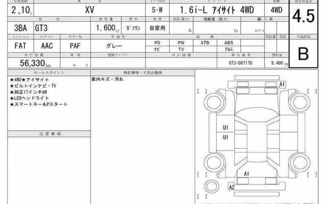 SUBARU XV