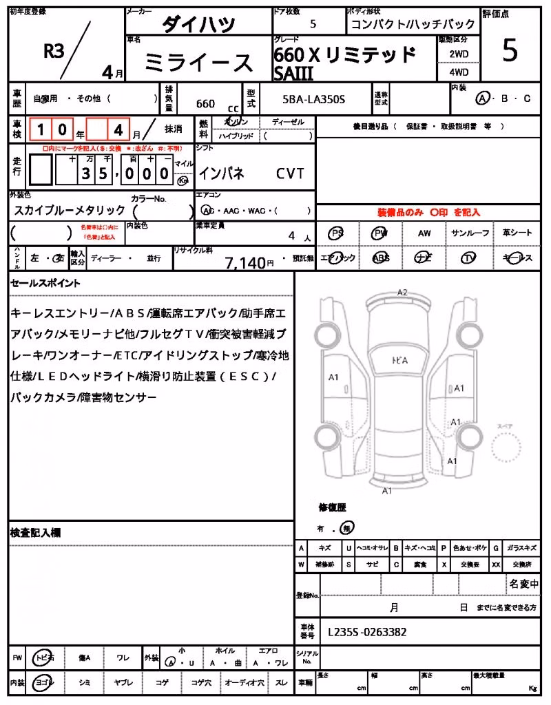 DAIHATSU MIRA E:S