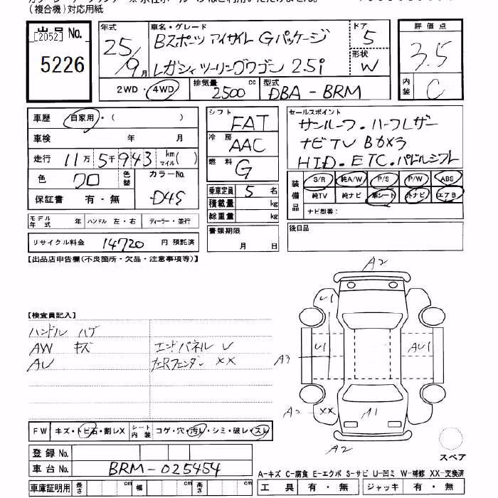SUBARU LEGACY