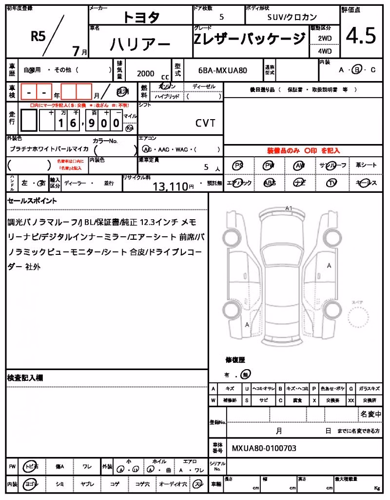 TOYOTA HARRIER