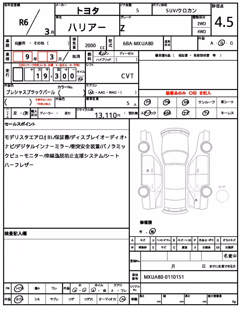 TOYOTA HARRIER