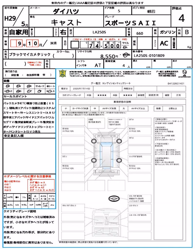 DAIHATSU CAST